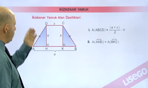 EBA GEOMETRİ LİSE  YAMUK-İKİZKENAR YAMUK ALAN ÖZELLİKLERİ