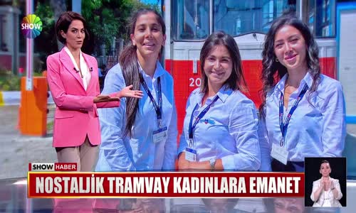 Tramvaya kadın eli değdi