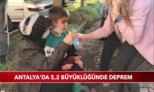 Antalya'da 5,2 Büyüklüğünde Deprem 