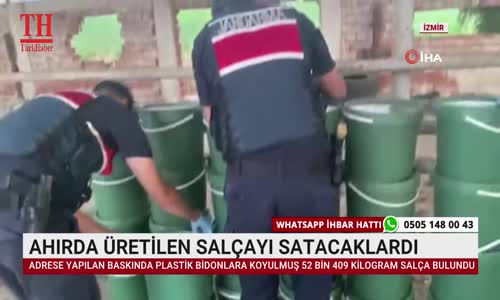 AHIRDA ÜRETİLEN SALÇAYI SATACAKLARDI