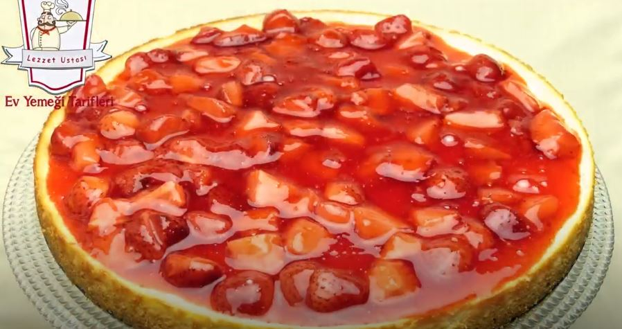 Çilekli Cheesecake Tarifi  Cheese Kek 