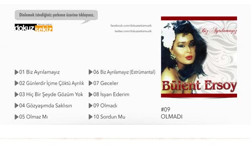 Bülent Ersoy - Olmadı