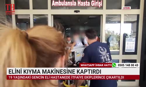 ELİNİ KIYMA MAKİNESİNE KAPTIRDI