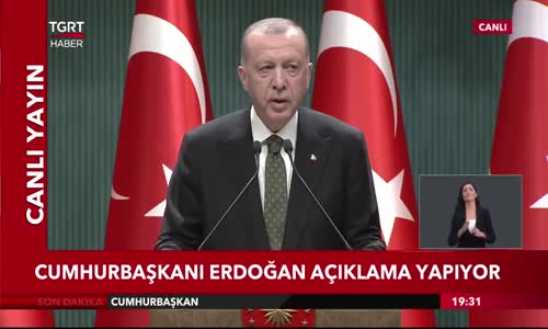 Cumhurbaşkanı Erdoğan, Yeni Korona Tedbirlerini Açıkladı! Hafta Sonuna Saat Düzenlemesi Geldi 