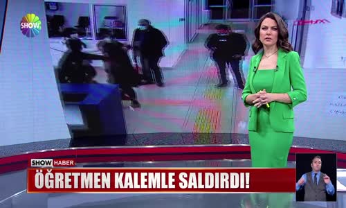 Öğretmen kalemle saldırdı!