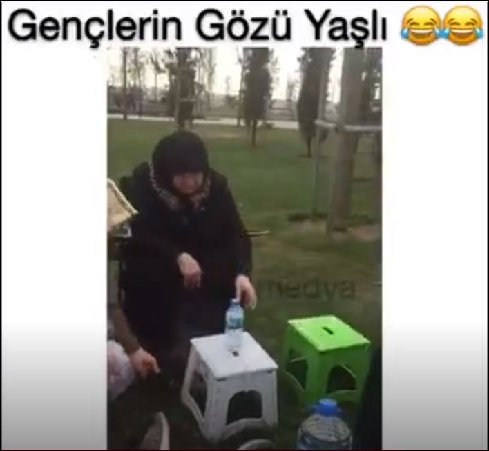 Gençlere Taş Çıkartan Teyze