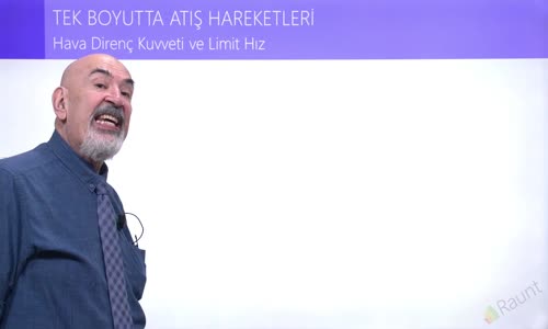 EBA FİZİK LİSE - KUVVET VE HAREKET - ATIŞ HAREKETLERİ - HAVA DİRENÇ KUVVETİ  VE LİMİT HIZ