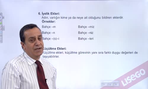 EBA TÜRKÇE LİSE SÖZCÜKTE YAPI-İSİM ÇEKİM EKLERİ-KÜÇÜLTME EKLERİ, EK FİİL, SORU EKİ