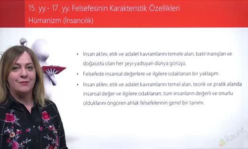 EBA FELSEFE LİSE MS 15.YY-MS 17.YY FELSEFESİ - HÜMANİZM (İNSANCILIK)