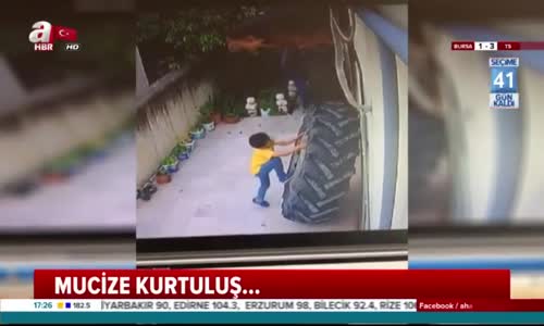 Üzerine Tekerlek Düşen Çocuğun Mucize Kurtuluşu