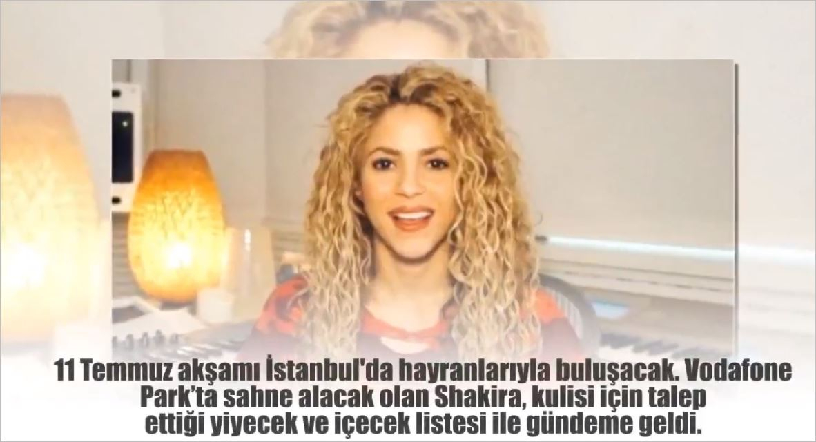 Shakira'nın Kulis İsteklerine Bakın Şart Koştuğu Yiyecek Bomba