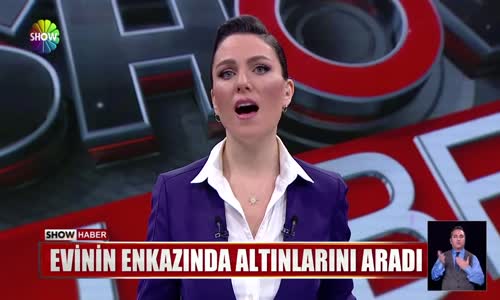 Evinin enkazında altınlarını aradı