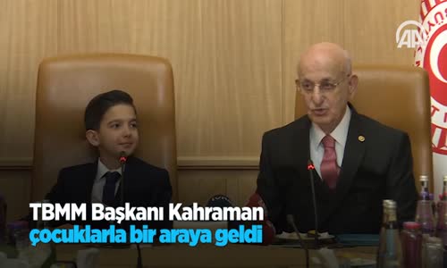 TBMM Başkanı Kahraman Çocuklarla Bir Araya Geldi