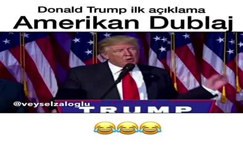 Donald Trump İlk Açıklama (Ben Buraya Niye Çıktım) - Amerikan Dublaj