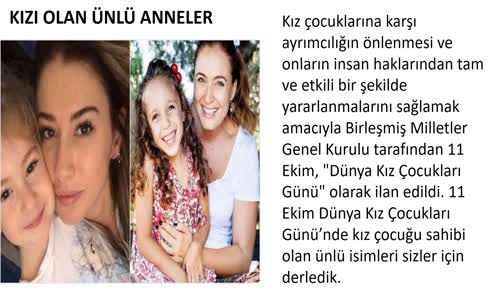 Kızı Olan Ünlü Annelerimiz