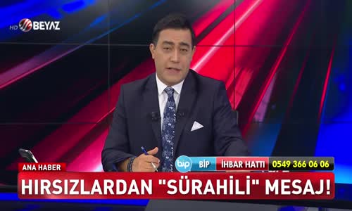 Hırsızlardan ‘Sürahili’ mesaj!