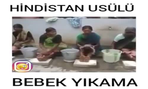 Hindistan Usulü Bebek Yıkama