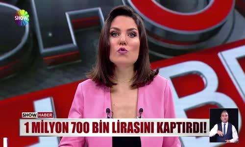 1 milyon 700 bin lirasını kaptırdı! 