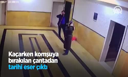 Kaçarken Komşuya Bırakılan Çantadan Tarihi Eser Çıktı 