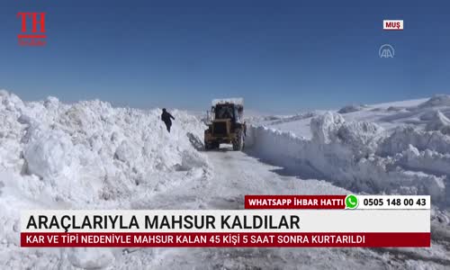 ARAÇLARIYLA MAHSUR KALDILAR