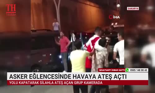 ASKER EĞLENCESİNDE HAVAYA ATEŞ AÇTI