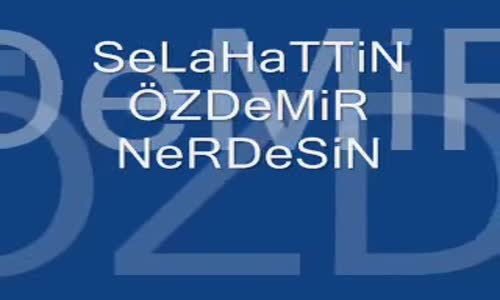 Selahattin Özdemir - Nerdesin