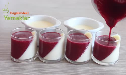 Meşhur İtalyan Tatlısı PANNA COTTA Tarifi Unsuz,Nisaştasız Sütlü Tatlı Panna Cotta Nasıl Yapılır 