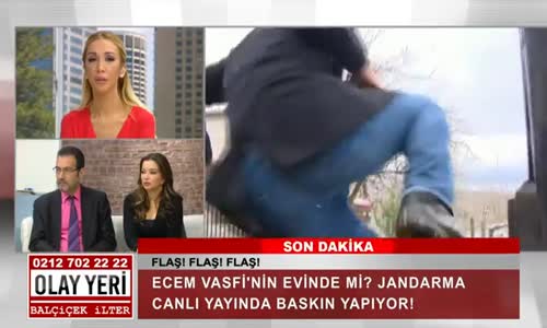 Canlı Yayında Yere Kapaklanan Muhabir