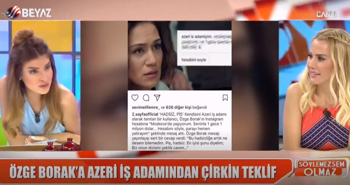 Özge Borak'ın İfşası Tepki Çekti