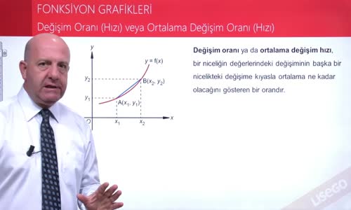 EBA MATEMATİK 2  LİSE 4 FONKSİYONLAR - DEĞİŞİM ORANI (HIZI) VEYA ORTALAMA DEĞİŞİM ORANI(HIZ)