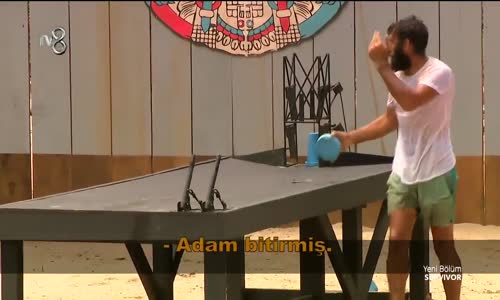 Ümit Karan Havuza Atlarken Takımına Öpücük Gönderdi 38.Bölüm Survivor 2018