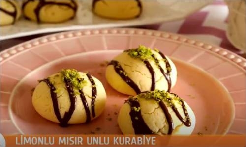 Limonlu Mısır Unlu Kurabiye