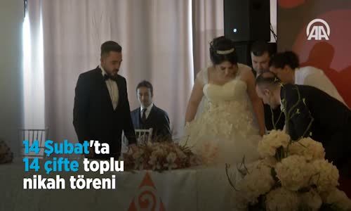 14 Şubat'ta 14 Çifte Toplu Nikah Töreni 