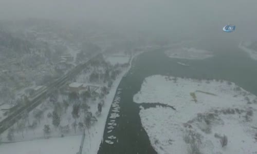 İstanbul'un Bembeyaz Hali Havadan Böyle Görüntülendi