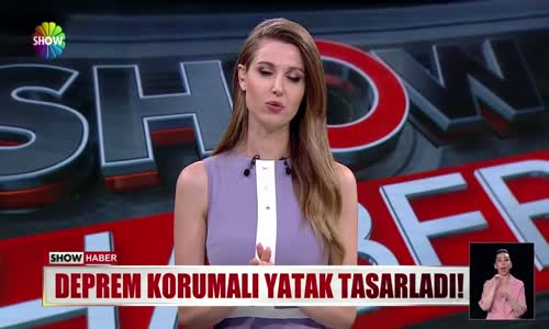 Deprem korumalı yatak tasarladı!