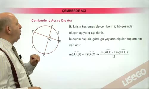 EBA GEOMETRİ LİSE ÇEMBERDE AÇILAR-ÇEMBERDE İÇ AÇI VE DIŞ AÇI