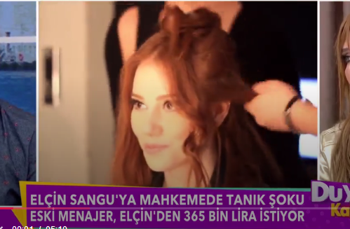 Elçin Sangu'ya Mahkemede Tanık Şoku