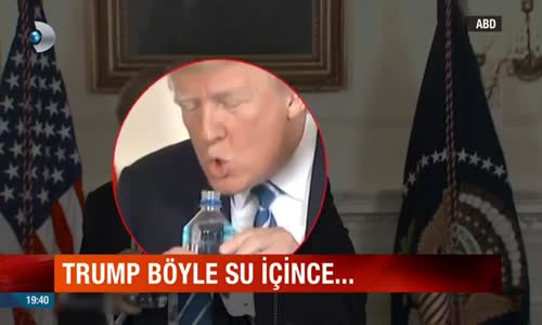 Şişeden Su İçmeyi Beceremeyen Trump