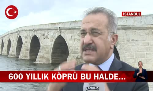 İstanbul'daki 600 Yıllık Tarihi Kanuni Sultan Süleyman Köprüsü Göçmek Üzere! İşte Görüntüler