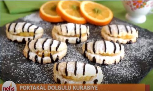 Portakal Dolgulu Kurabiye Tarifi