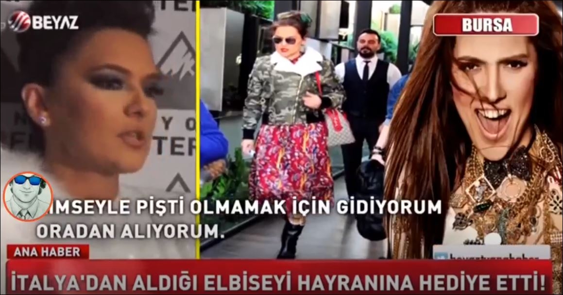 Demet Akalın İtalya'dan Aldığı Elbiseyi Hayranına Hediye Etti