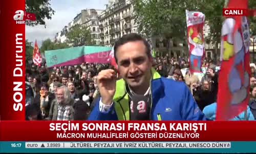 Seçim Ardından Fransa Sokakları Karıştı