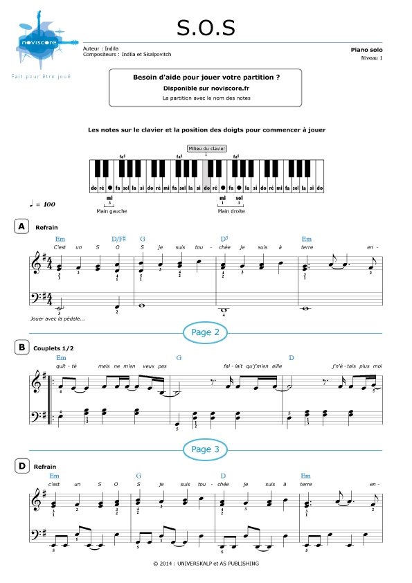 Indila S.O.S (Flute Version) 