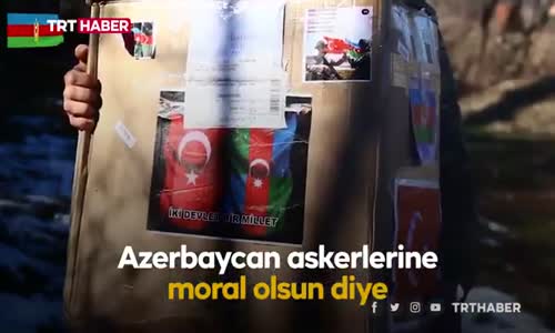 Samsunlu öğrencilerden Azerbaycan askerlerine moral mektubu 