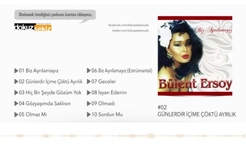 Bülent Ersoy - Günlerdir İçime Çöktü Ayrılık 