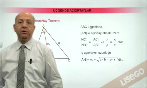 EBA GEOMETRİ LİSE 4 ÜÇGEN -AÇIORTAY-İÇ AÇIORTAY VE DIŞ AÇIORTAY TEOREMİ