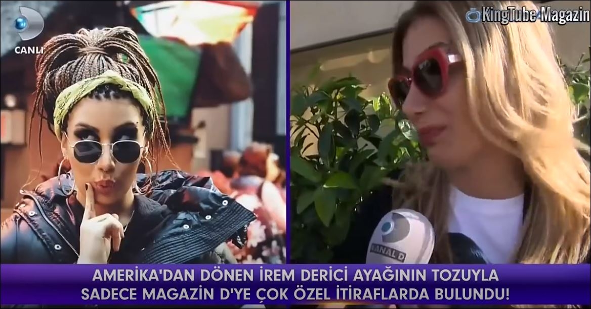 Amerika'dan Dönen İrem Derici Magazin D'ye Konuştu 16 Nisan 2018 