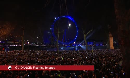 Londra'da Muhteşem Yeni Yıl Kutlaması