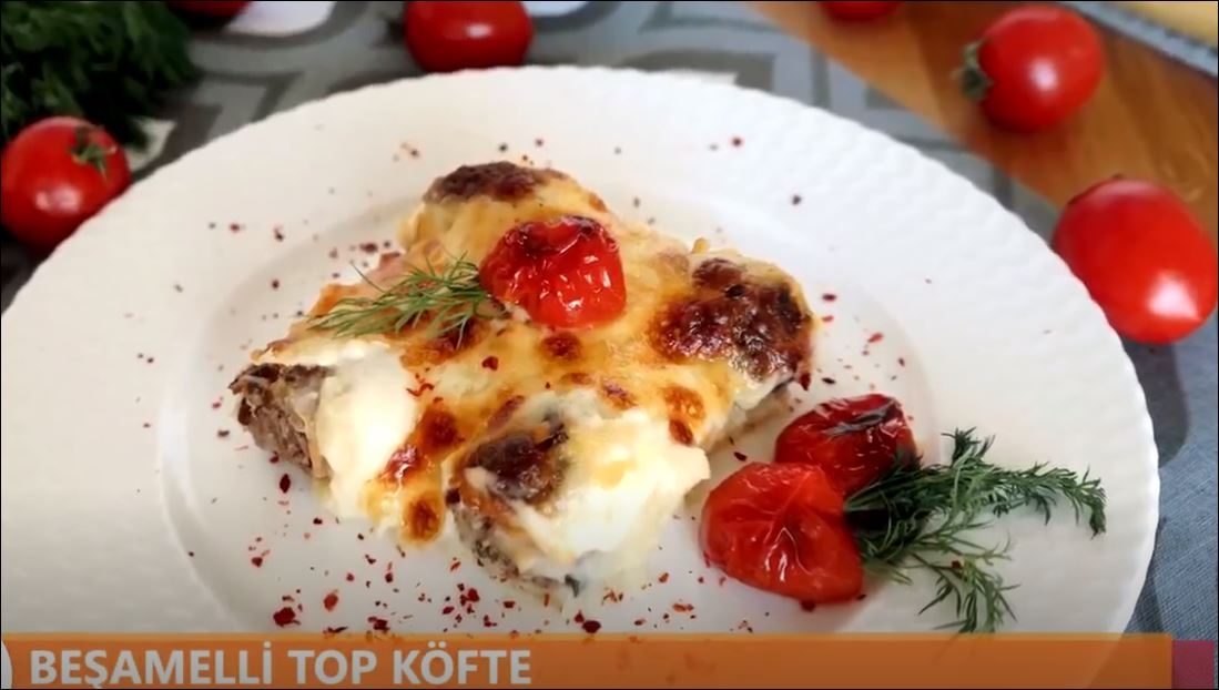 Beşamel Soslu Fırında Top Köfte Tarifi 