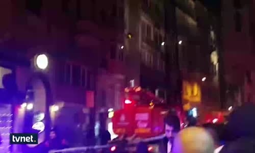 Taksim'de Yangın Paniği